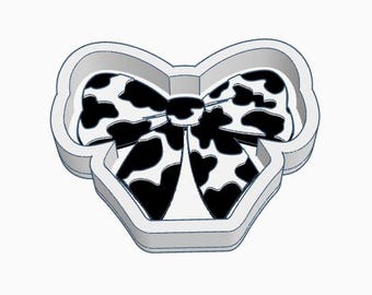 Commercial Use Cow Bow Trinket Tray STL/3MF File Office Set