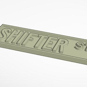 Bookish Street Sign STL File for 3D Printing, 3d Print File