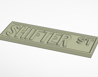 Archivo STL de letrero callejero de libros para uso comercial para impresión 3D, archivo de impresión 3D