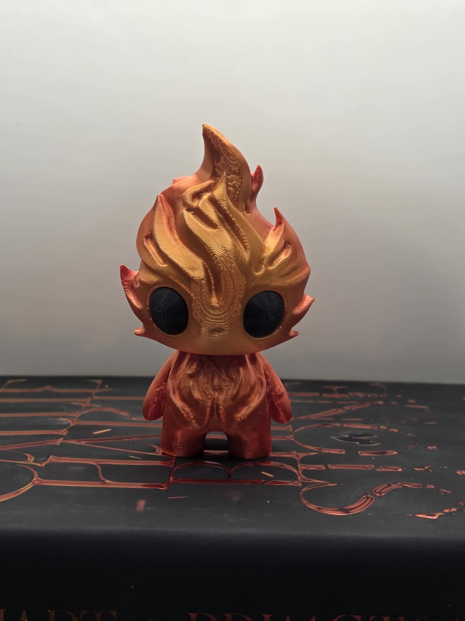 Fire Sprite, Quicksilver, Bookshelf Decor, Fantasy Decor, Bookish