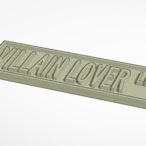 Bookish Street Sign STL File for 3D Printing, 3d Print File