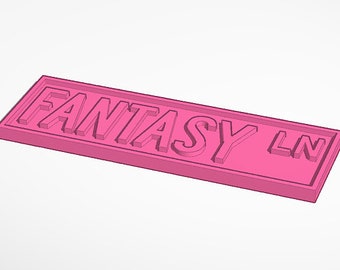 Bookish Street Sign STL File for 3D Printing, 3d Print File