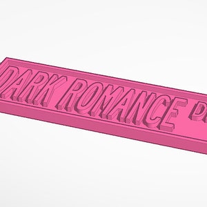 Bookish Street Sign STL File for 3D Printing, 3d Print File