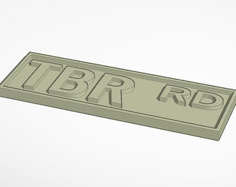 Bookish Street Sign STL File for 3D Printing, 3d Print File