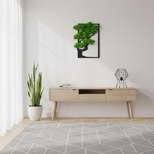 Moss Wall Art Tree with reindeer moss of Life Wall Art Vertical Garden Home Decor Reindeer  Lovely Gift For Aesthetic Bedroom Decoration