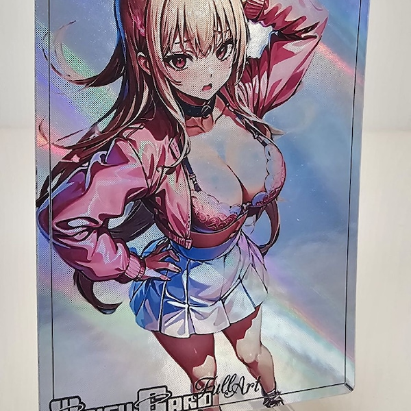 Nikke Goddess of Victory Custom Card Holographic Orica Rapi Anis Cyborg Girl Alice Trainer