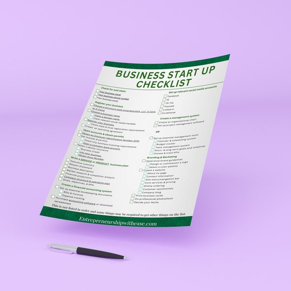 Business-Launch Checklist