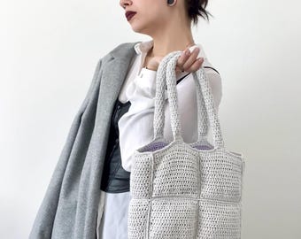 Puff Puff Reversible Tote Bag Crochet PDF Pattern