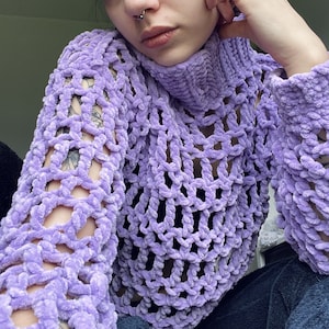 No Bars Pullover Crochet Pattern All-in-One | Crochet Top PATTERN | CROCHET PDF