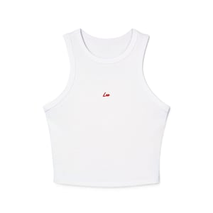 Leo Womens Micro Rib Racer Tank Top