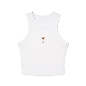 Espresso Martini Womens Racer Tank Top, lässige Sommerkleidung, Cocktail-Liebhaber-Geschenk