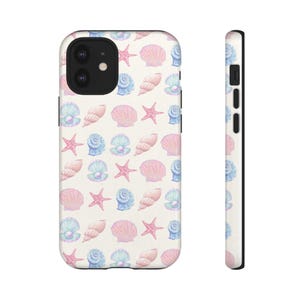 Ocean-Inspired Phone Case, Coastal Shell Design, Summer Vibes,