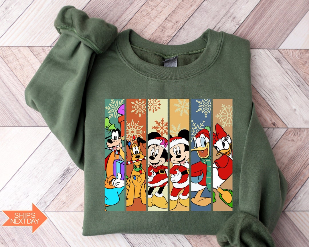 Mickey and Friend Christmas Sweatshirt, Disney Christmas Sweatshirt