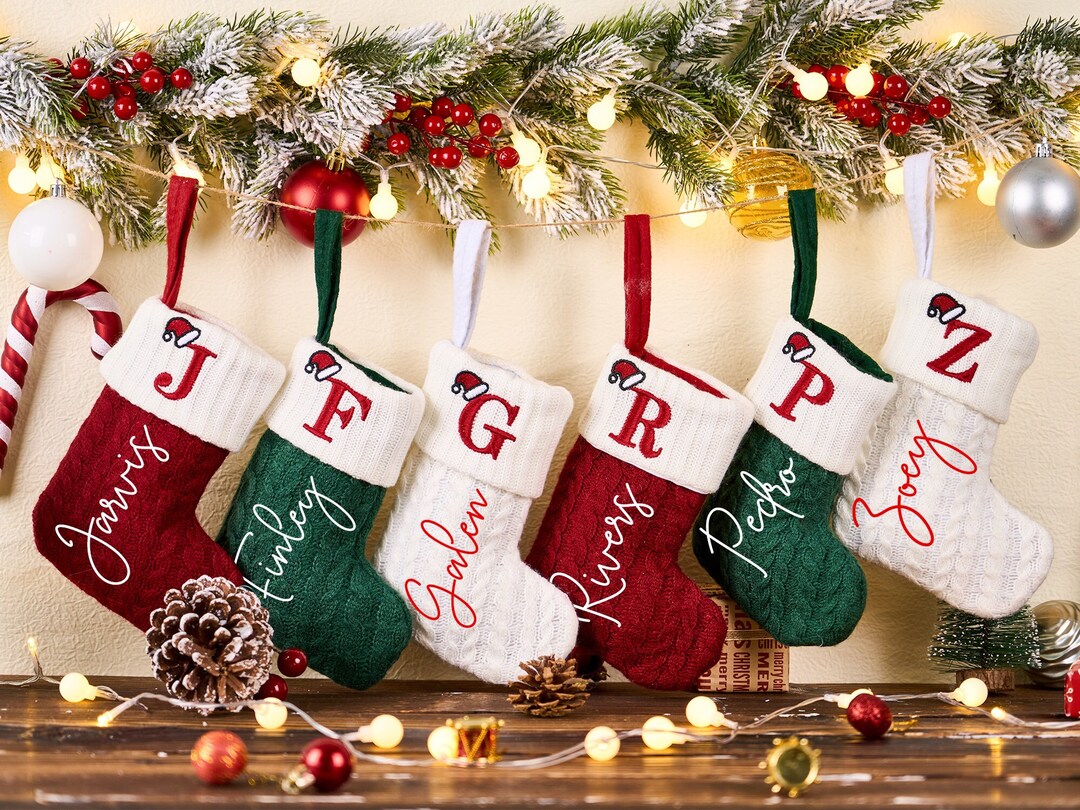 Small Christmas Stockings,embroidered Mini Christmas Stockings