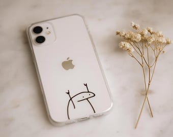 Roligt, genomskinligt iPhone-skal Minimalistiskt – Roligt, funktionellt och fullt av personlighet | iPhone 17 16 15 14 13 12 Pro Max 11 Mini 7 8 XR