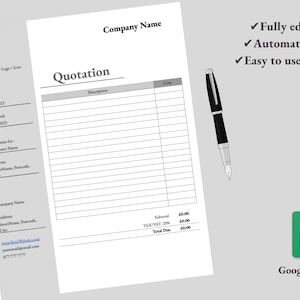 Quotation Template! Create Professional Looking Quotation In Less Than 4 Minutes!