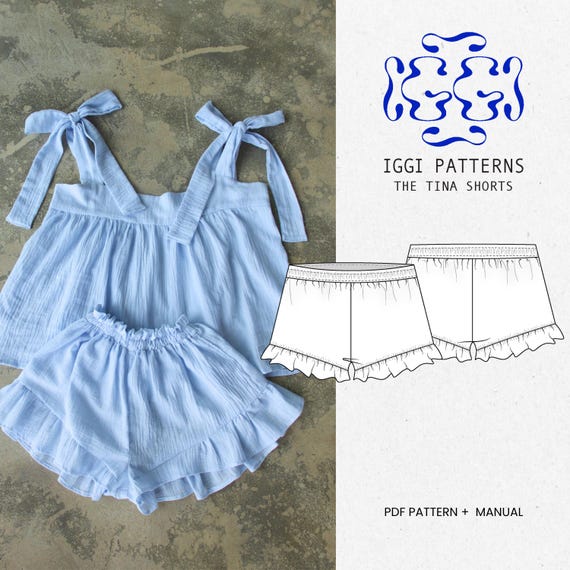 dress shorts pattern High Waisted Shorts Women's Sewing Pattern 'Harper'