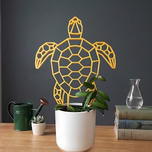 室内植物用カメ型トレリス、つる植物サポート、20歳未満の植物愛好家へのギフト、モダンな観葉植物装飾