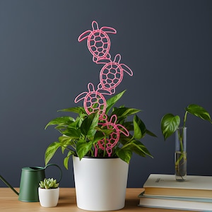 18in Tall Turtle Plant Trellis: 3D Printed Hoya Support for Indoor Plants