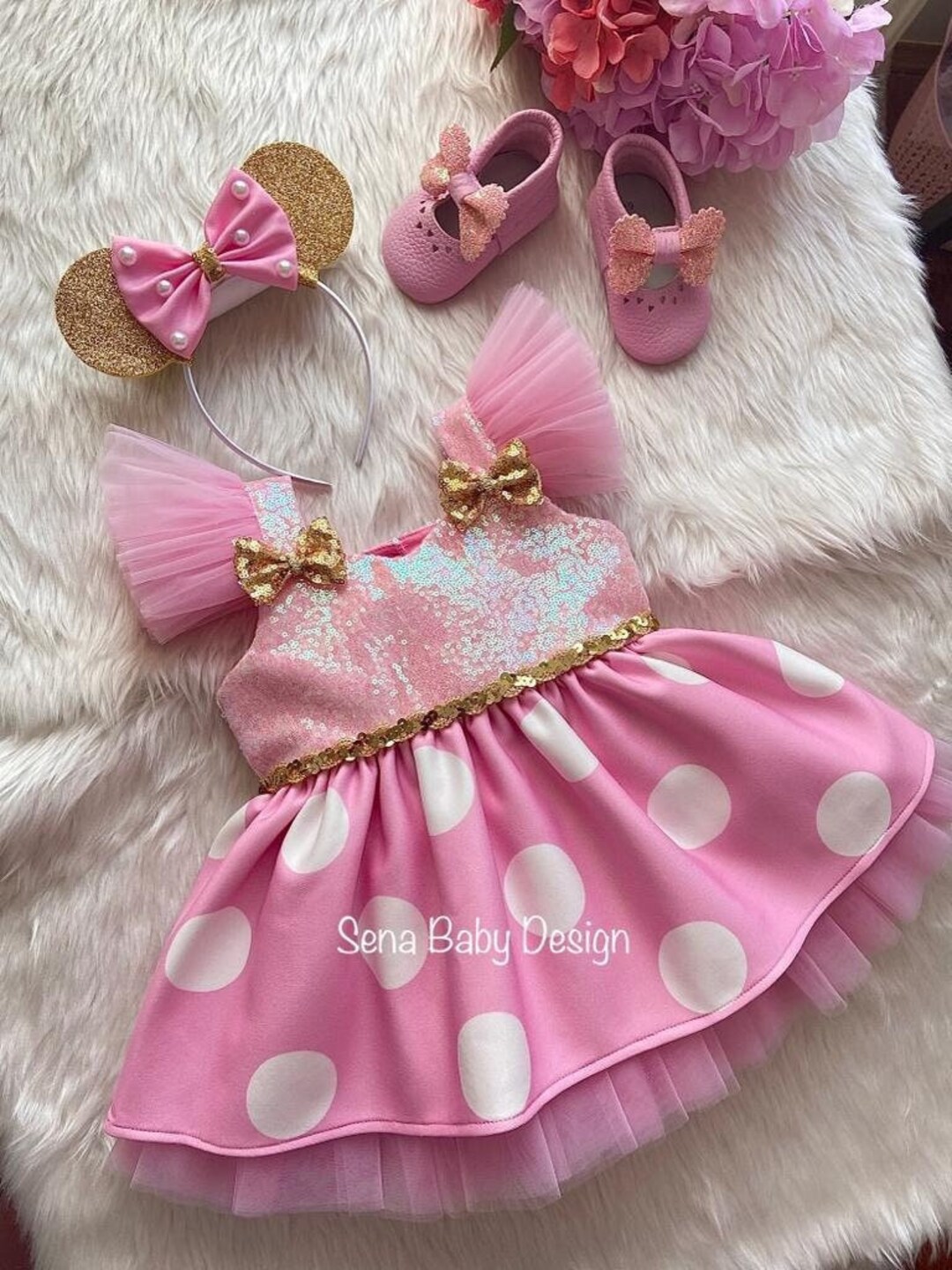 Minnie Mouse Costume. Baby Girl Minnie Mouse Costume. Brithday Etsy