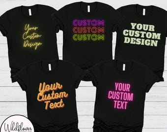 Personalized Bella Canvas T-shirt: Custom Text & Design