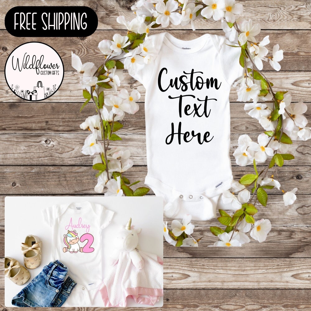 Custom Gift For Baby Custom Onesies Baby Personalized, Onesies For Babies, Onesies Baby Custom, Onesies Personalized, Custom Baby Gift, Onesies Boy, Onesies Girl Custom Gifts Gifts For Day Prowallart