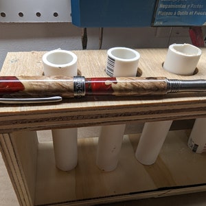 Handmade Rollerball or Fountain Pen, Gift Pen Patriotic, Solid Metal, acrylic and wood, desk pen for writing and stationary enthusiasts