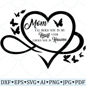 In Loving Memory Mom SVG Png, Mom Memorial Svg, Mother Memorial Shirt SVG, Rest In Peace, Mom Remembrance SVG Memorial Gift, Mom Funeral