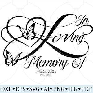 In Loving Memory Of SVG, In Memory Svg, Memorial Tshirt SVG Download, Memorial Gift, In Loving Memory PNG, Editable Memorial, Rest In Peace