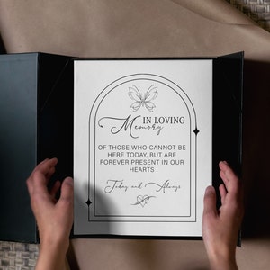 En la memoria amorosa signo de boda svg, tarjeta conmemorativa svg, tarjeta de boda conmemorativa mínima svg, tarjeta de recuerdo, usted está aquí para siempre y para siempre