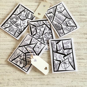 Stained Glass -5 Card Set