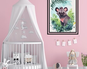 Minimalistische kinderkunst Cartoonafdrukken Fantasy muurkunst Kinderkamer wanddecoratie Educatieve kunst Inspirerende kunst Moderne kinderkunst