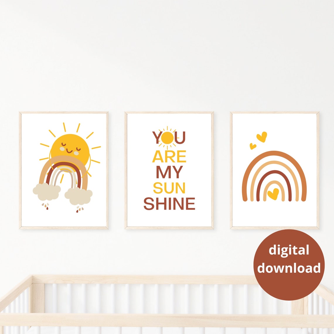 Printable Nurseries,neutral Nursery Decor,kids Wall Art,nursery Art Set ...