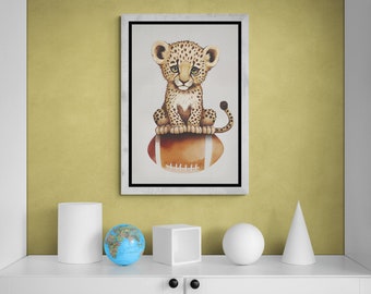 Minimalistische kinderkunst Cartoonafdrukken Fantasy muurkunst Kinderkamer wanddecoratie Educatieve kunst Inspirerende kunst Moderne kinderkunst