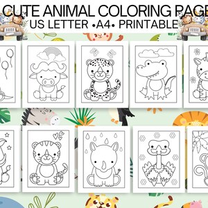 Cute Animal Coloring Pages Perfect For Toddlers