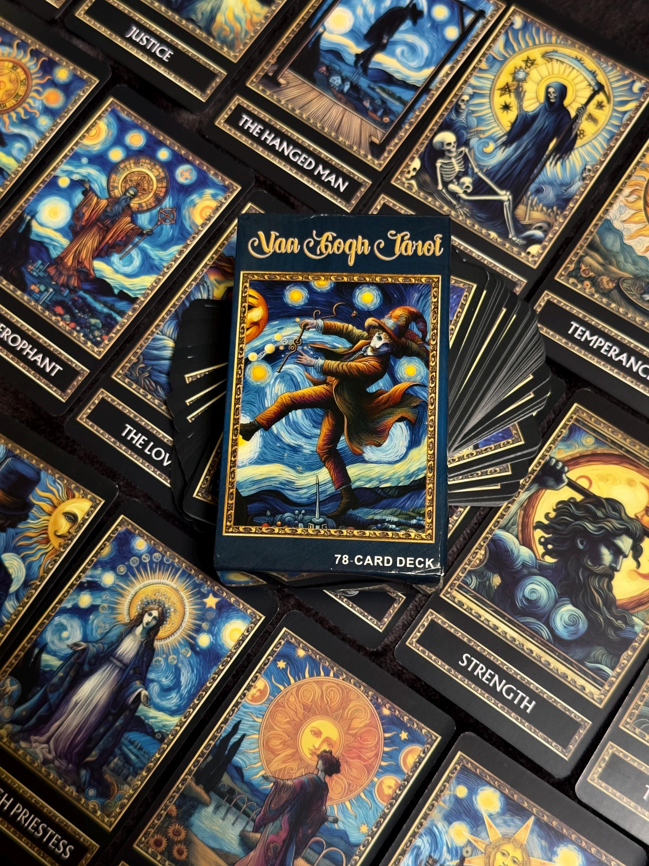 Tarot Card Deck | Unique Van Gogh Design | With Beginner's Guide