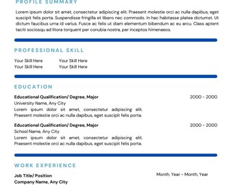 Clean Readable Resume Template - Il 340x270.5331340469 Hkqp 