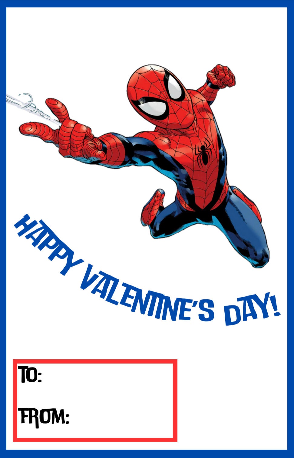 Spiderman Inspired Printable Valentines - Il Fullxfull.5709984079 1npo 