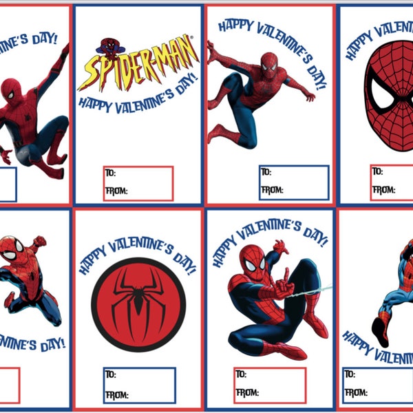 Spiderman Valentine - Etsy