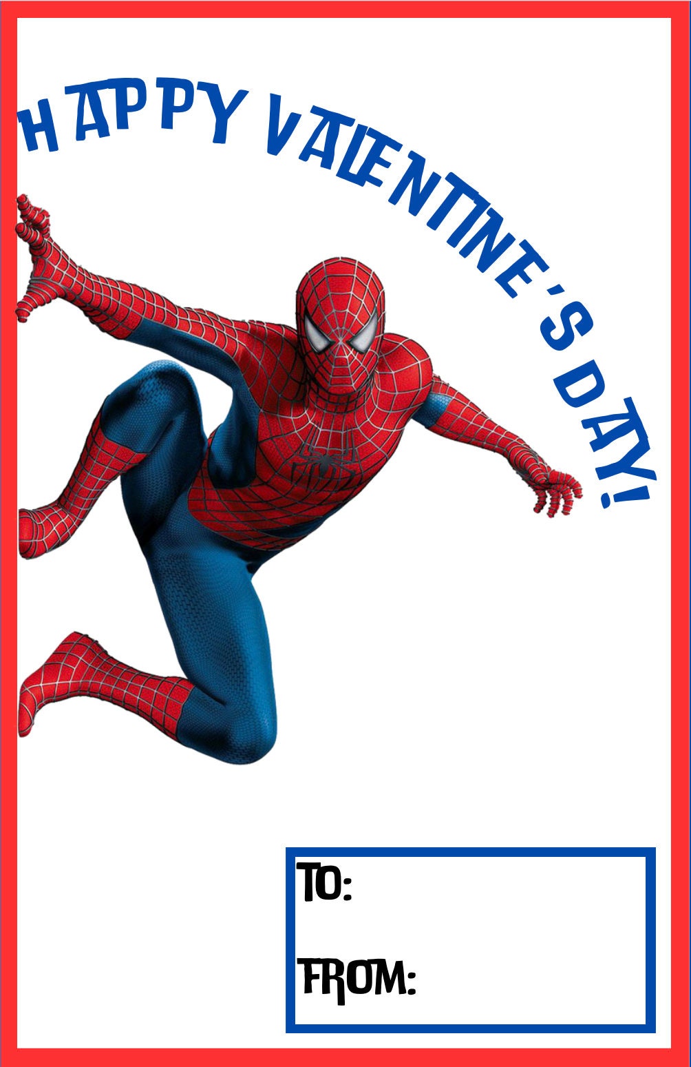 Spiderman Inspired Printable Valentines - Il Fullxfull.5661930462 Paf6 
