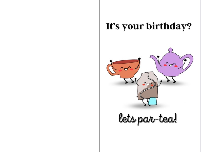 Printable Funny Birthday Card, Digital Lets Party Birthday Card - Etsy