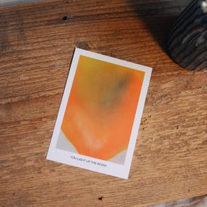 Postkarte mit Spruch, DINA6, Kunstdruck, you light up the world
