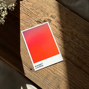 Karte mit Spruch, Sunset Lover, Din A6