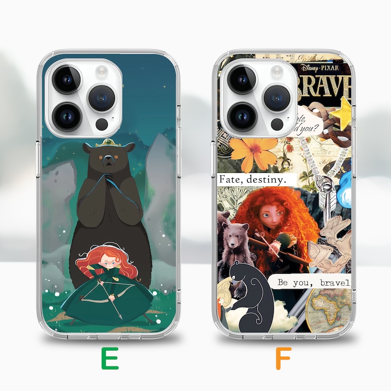 Funda de teléfono de la película de dibujos animados Mérida para iPhone 17 Air 16e 16 15, funda para Samsung S25 S24 FE A15 A55, funda para Google Pixel 10 9 imagen 5