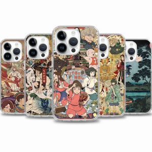 Anime Ukiyo-e Handyhülle Schutzhülle für iPhone 16e 16 15 14 13 , Hülle für Samsung S25 S24 FE A15 A55 A35 Case for Google Pixel 9 8 7