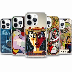 Pablo Picasso Kunst Gemälde Tasche für iPhone 16e 16e 16 15 14 13 Tasche für Samsung S25 S24 FE A15 A55 A35 Hülle für Google Pixel 9 8 7