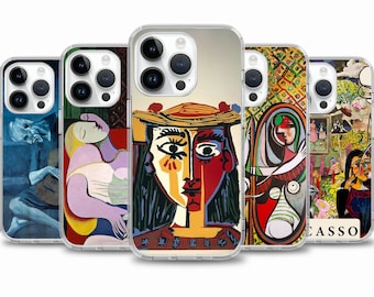 Pablo Picasso Kunst Malerei Tasche für iPhone 15 14 13 12 11 für Samsung S24 S23 FE A15 A55 A35 für Google Pixel 7 7A