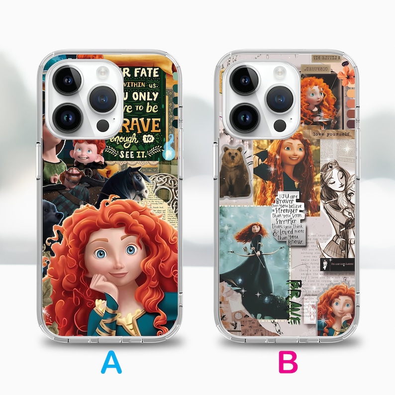 Funda de teléfono de la película de dibujos animados Mérida para iPhone 17 Air 16e 16 15, funda para Samsung S25 S24 FE A15 A55, funda para Google Pixel 10 9 imagen 3