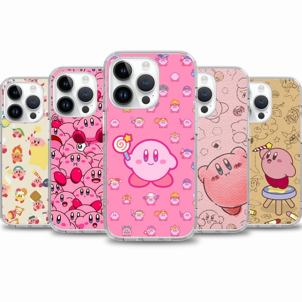 Kirby Game phone case for iPhone 15 14 13 12 11 case for Samsung S24 S23 FE A15 A55 A35 case for Google pixel 7 7A