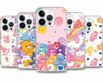 Cute colourful bears cartoon phone case for iPhone 15 14 13 12 11 case for Samsung S24 S23 FE A15 A55 A35 case for Google pixel 7 7A